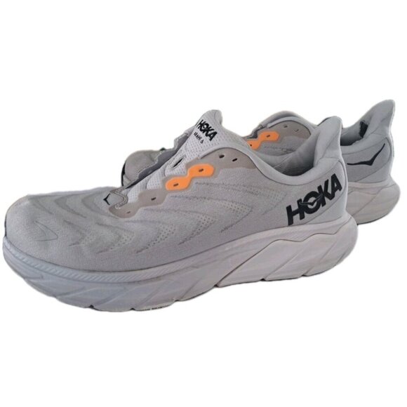 Hoka One One Men\'s 10.5 Wide Arahi 6 White Sneakers No Laces FLAW main image 7